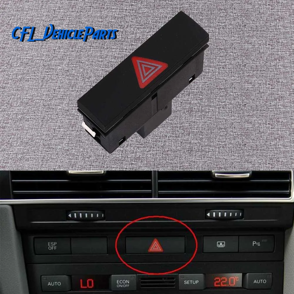 

Emergency Hazard Light Lamp Warning Flash Button Switch 4F0941509 4FD941509 For A6 S6 Quattro C6 2005-2011 RS6