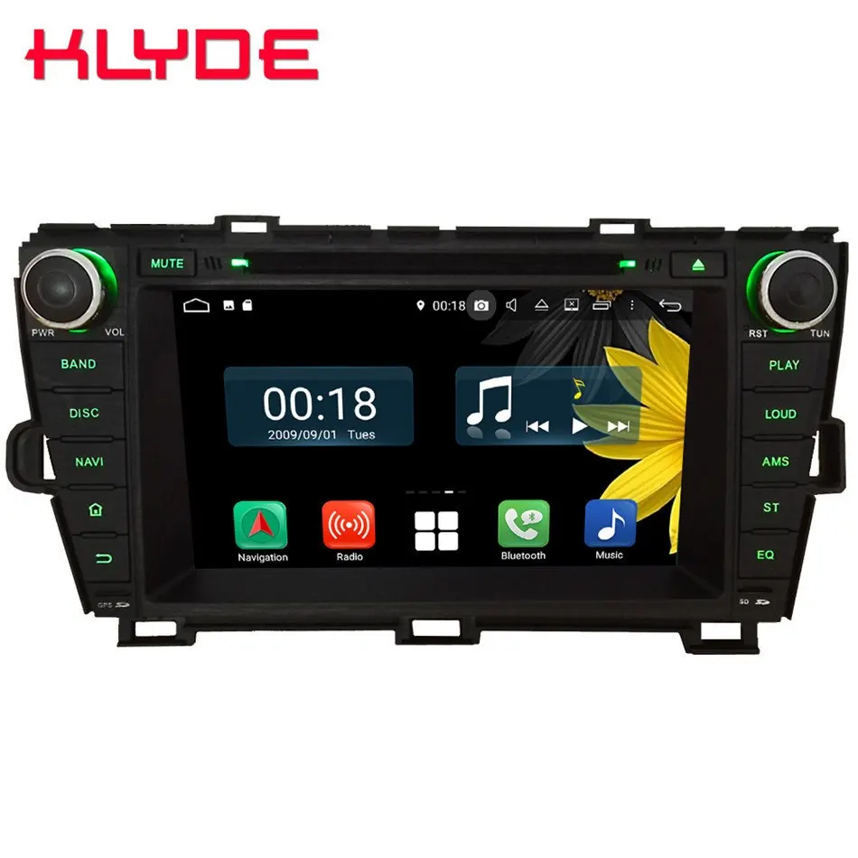 Clearance 8" Octa Core 4G Android 9.0 4GB RAM 64GB ROM RDS BT Car DVD Player Radio Stereo Head Unit GPS Glonass For Toyota Prius 2009-2015 0