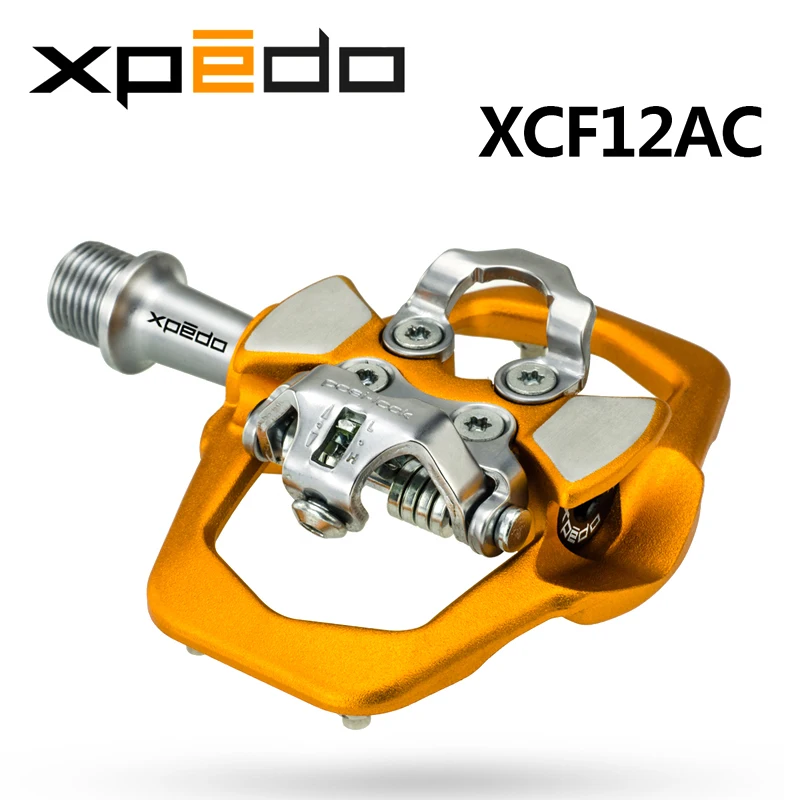 

Wellgo Xpedo XCF12AC Ultralight MTB Bike Clipless Pedals with 3 Bearing High Strength alloy Mountain Self-locking Pedal 291g