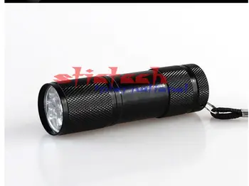 

by dhl 100pcs Fluorescent agent detection UV 395nm led Flashlight torch lamp purple violet light