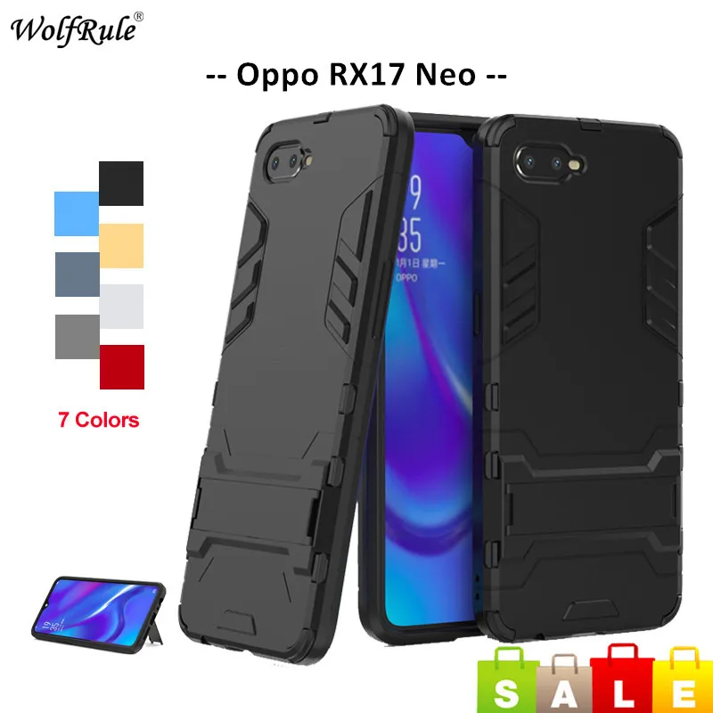 Чехол для OPPO RX17 Neo чехол WolfRule из ТПУ и поликарбоната защитный бампер задняя крышка