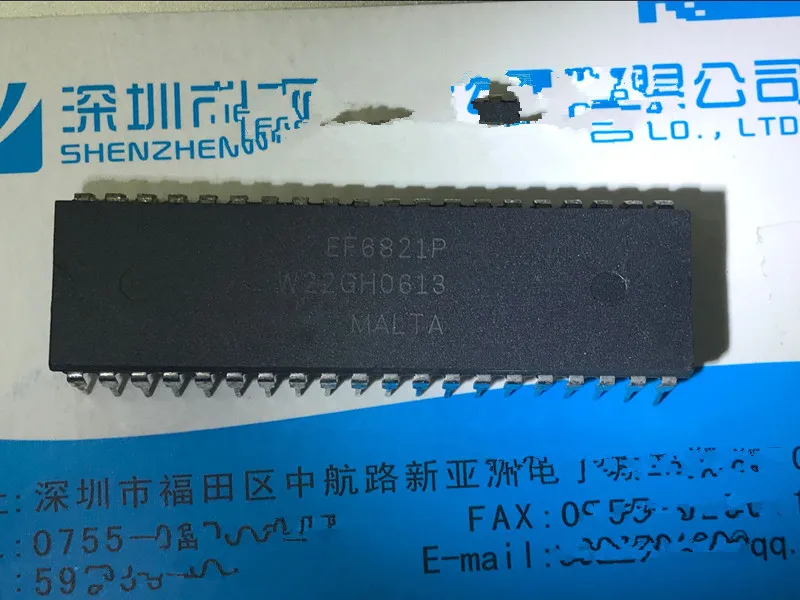 

Free Shipping 10pcs/lot EF6821P EF6821 6821 DIP40 stock