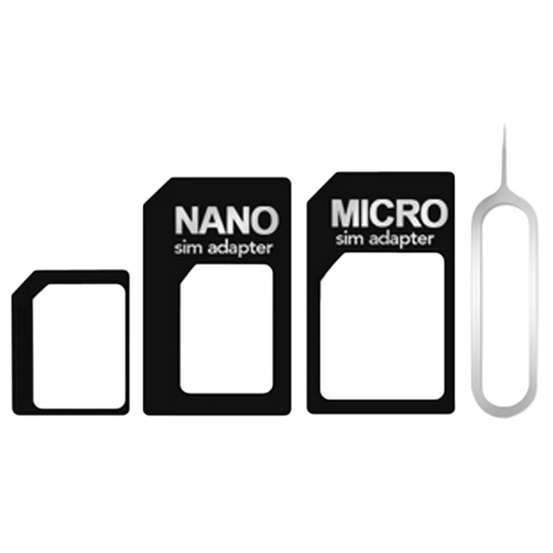 

Etmakit 1 Set 4 in 1 Convert Nano SIM Card to Micro Standard Adapter For iPhone7 5 5s 6 6s Plus Xiaomi Huawei