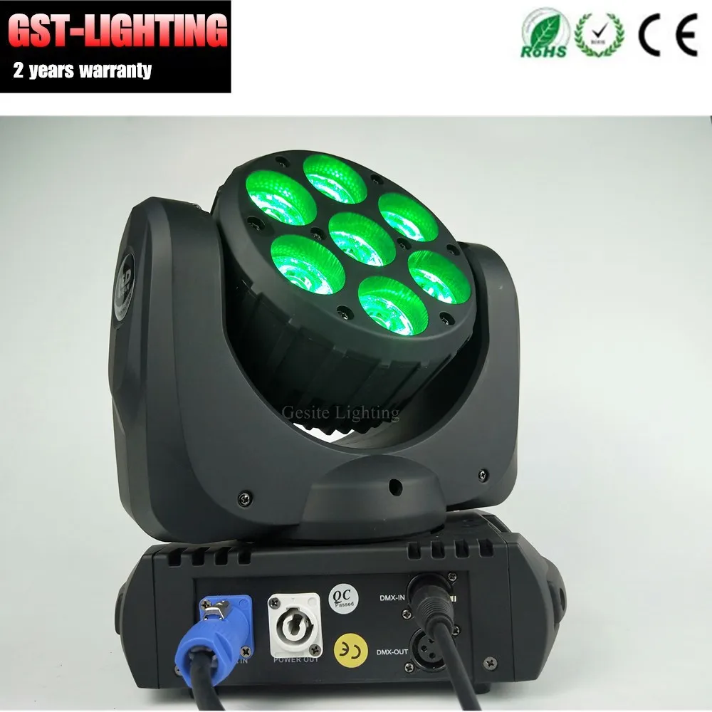 Cabeça em Movimento Luz do Estágio 4 Pçs e lote Profissional Rgbw 4in1 e mini Luz da 7 Pcs 12 w 8 Rgbw 4in1 Mini luz da cabeça em movimento 7 pcs 12 w
