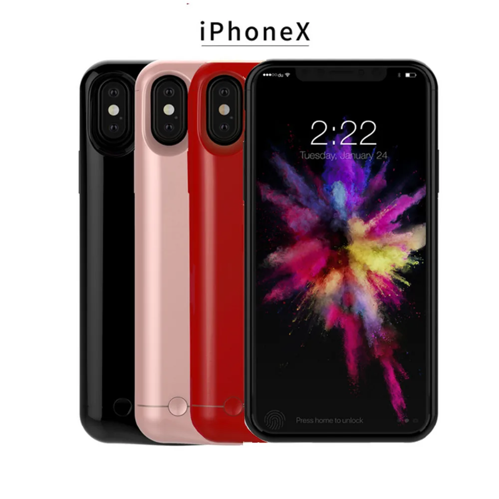 Чехол для внешнего аккумулятора JRGK 2 в 1, чехол для зарядки для Iphone X, 5200 мА/ч, аккумулятор, запасное зарядное устройство