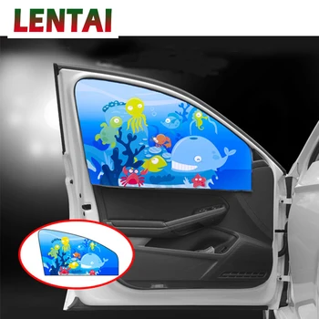 

LENTAI 1PC Baby SunShade Stickers Magnetic Side Window Curtain For Fiat Punto Volkswagen VW Polo Passat B7 B8 Golf 5 6 7 Tiguan
