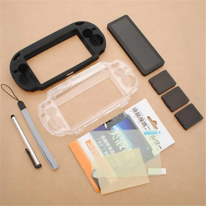 9 in1 Accessory Pack Kit Skin Crystal Silicone Case Cover Screen Protector Touch Stylus Hand Strap
