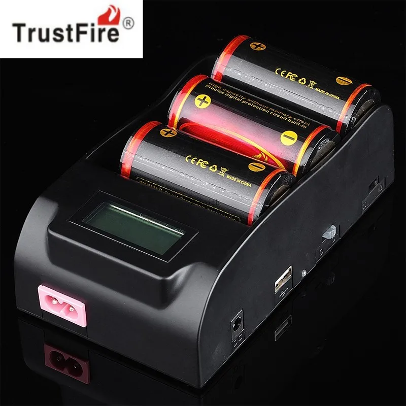 Зарядное устройство TrustFire с ЖК дисплеем зарядное для аккумуляторов 3 0 В 4 2 18650 25500