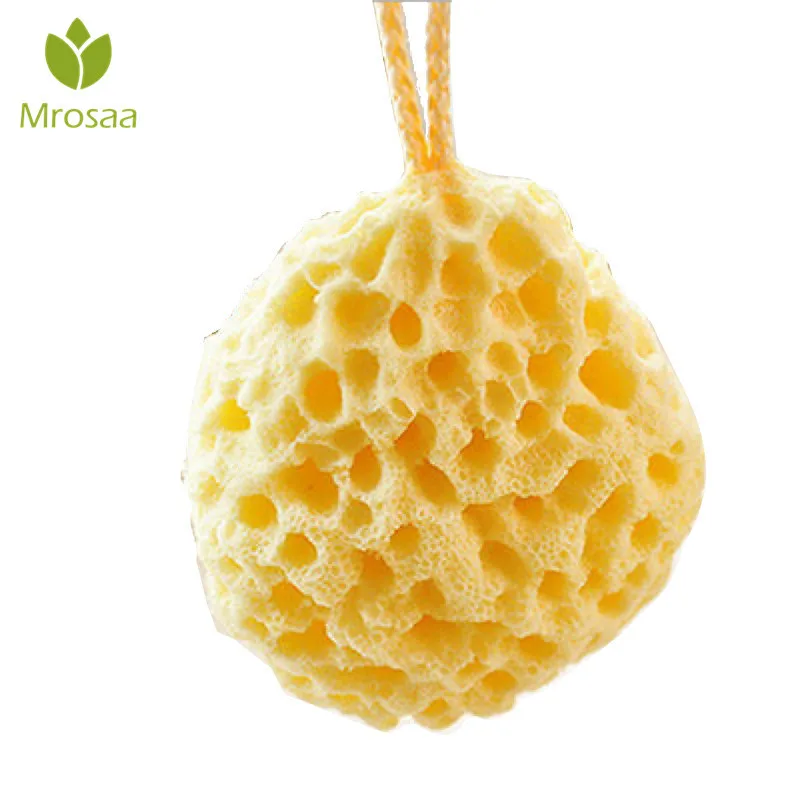 

Mrosaa Bath Ball Mesh Brushes Sponges Body Wisp Natural Sponge Dry Brush Exfoliation Cleaning Equipment Shower SPA Scrubber