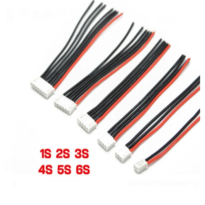 

5pcs/lot 2S 3S 4S 5S 6S Balance Lipo Battery Charger Cable Wire Lead Extension New Charged Cable Lead Cord