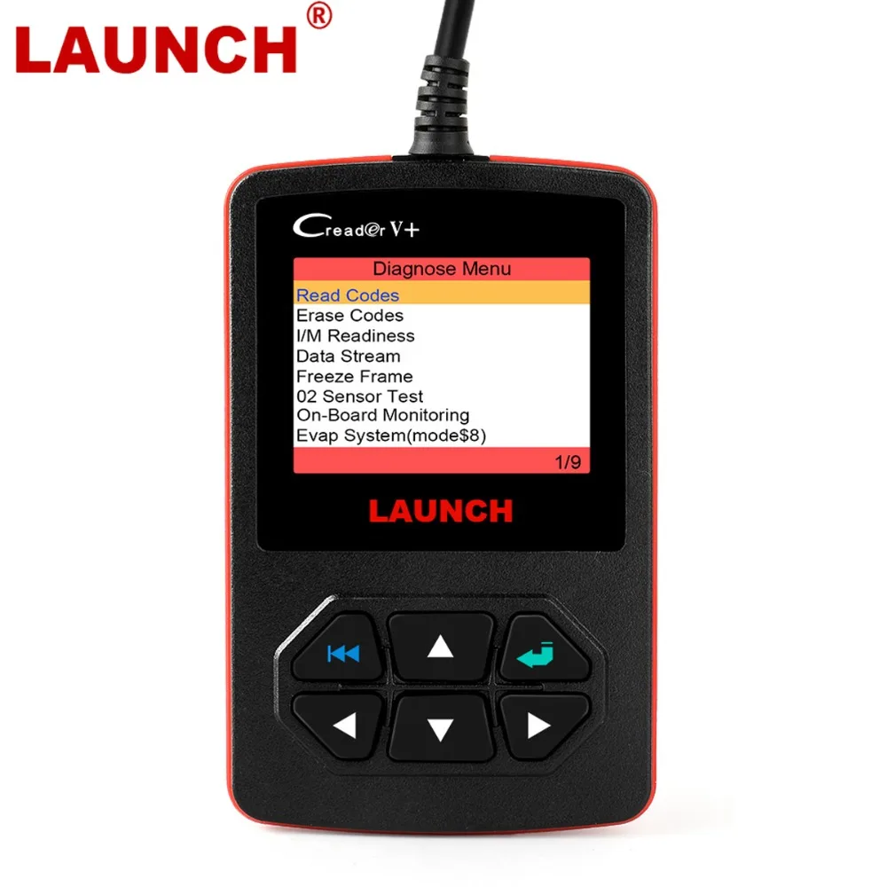 

ODB2 OBD2 Scanner Original X431 Launch Creader V+ Automotive Diagnostic Tool for Car Read Clear DTC Live Data Stream with Polish