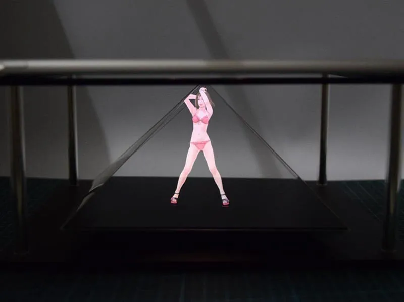 Hologram pyramid Holographic Tablet PC 3D Holographic Projection Pyramid DIY for Max 12 inches Tablet ipad Hatsune MV Projector  (7)