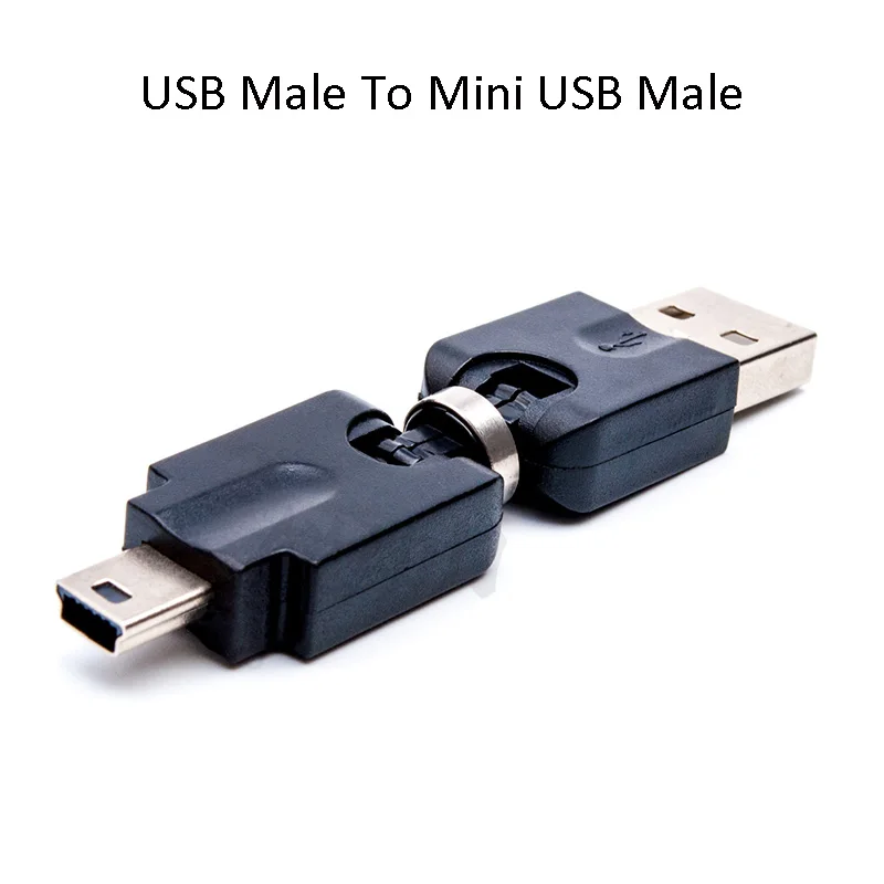 3 шт. вращающийся на 360 градусов Micro USB Mini USB Мужской USB 2,0 Мужской Женский к USB Мужской Женский штекер Адаптер сменный конвертер адаптер - Цвет: USB M To Mini M