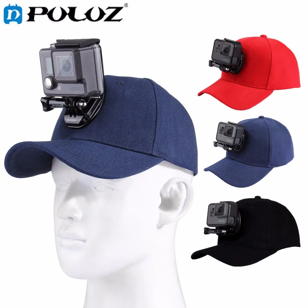 PULUZ for Go Pro Accessories Outdoor Sun Hat Topi Baseball Cap W
