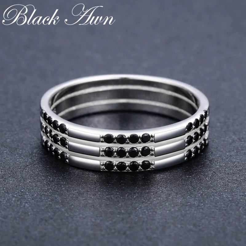 Трендовое ювелирное изделие из 925 пробы серебра 2,7 г, круглые обручальные кольца для женщин Bijoux C474
