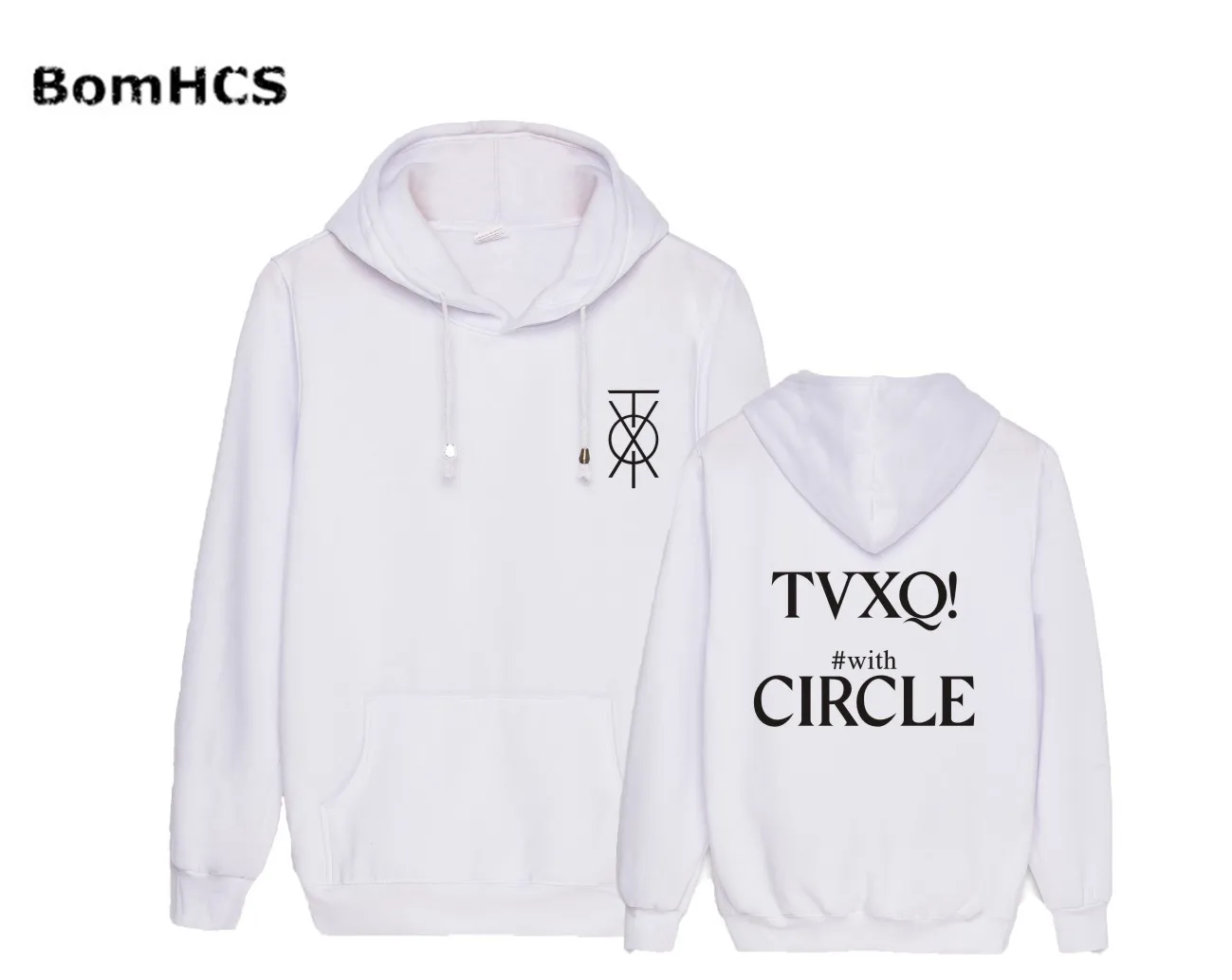BomHCS Kpop TVXQ хлопковые пуловеры с капюшоном спортивные топы унисекс принтом верхняя