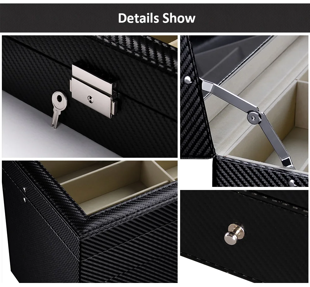 Three Layers 18 Grid Drawer Sunglasses Storage Box Eyeglasses Organizer