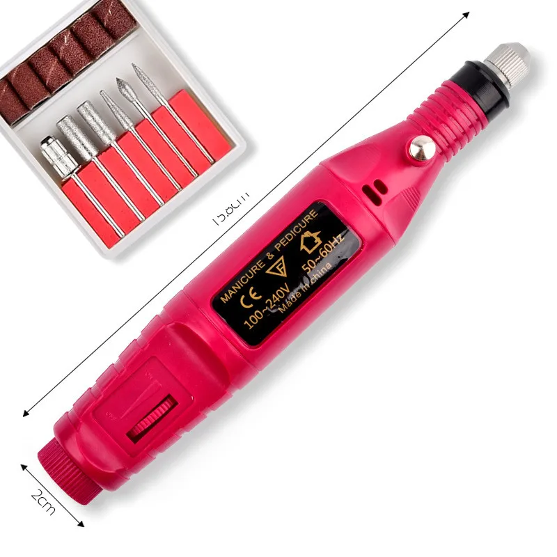 

Electric nail drill machine For Manicure Pedicure Polish Tool Milling Cutters Nail Art Equipment Cuticle Gel Remover EU US Plug