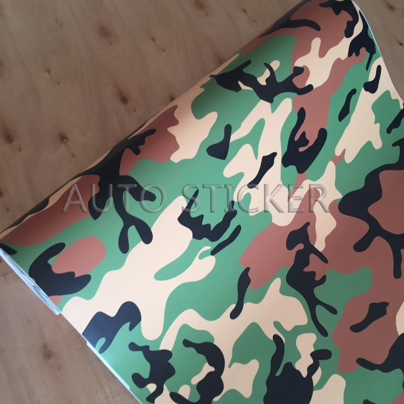 Green coffee snow camo vinyl 3
