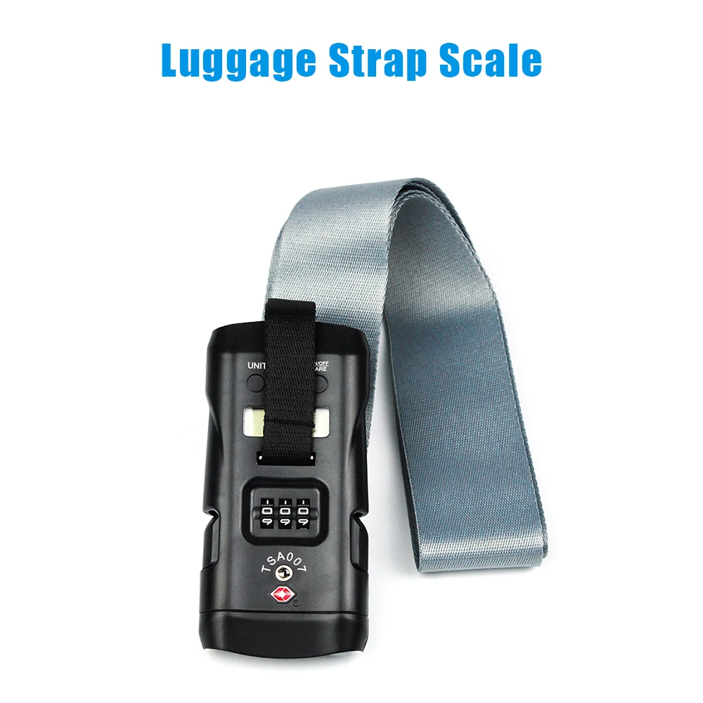 SEESII 3 in 1 Luggage Strap with Digital Scale & TSA Approved Lock Adjustable Smooth Trip Travel
