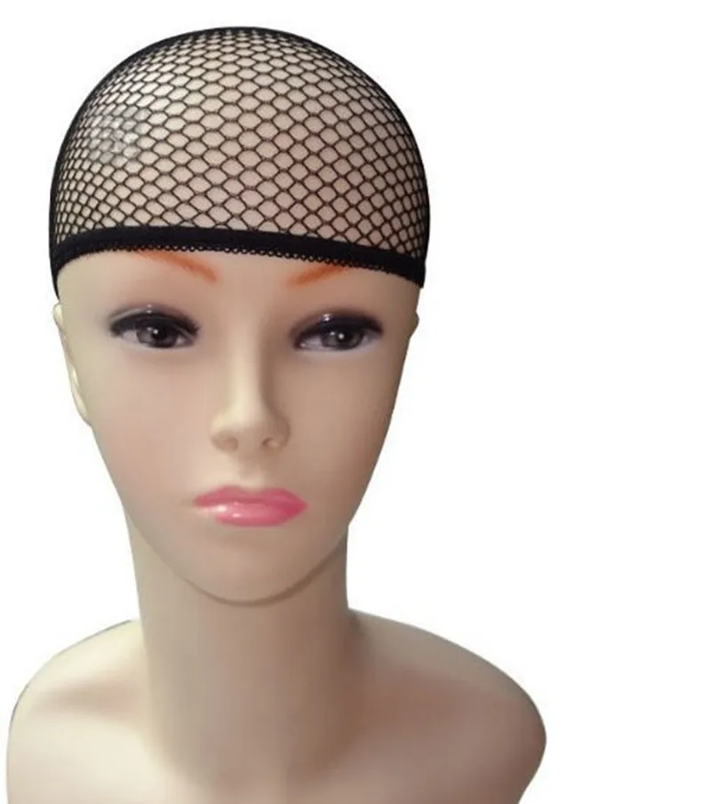 

Hair style elastic unisex stocking wig liner cap snood nylon stretch weaving mesh net fishnet ladies elastic wig caps