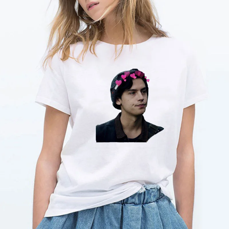 

2019 new arrival Women's Tee Riverdale Jones Funny T-shirt female Sizes S-XL Print T Shirt Cool hip hop cotton camisas mujer