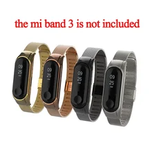 10 шт. ремешок из нержавеющей стали для xiaomi mi band 3 умный Браслет SMT трафарет сменный ремешок для mi band 3 DHL 4 цвета