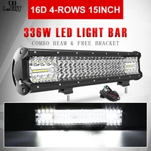 CO LICHT Super Helle 16D LED Licht Bar 4-Reihen 264W 336W 480W 696W 1128W für SUV 4X4 ATV Off Road Fahren Licht 12V 24V