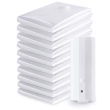 Вакуумный упаковщик для одежды, бытовые вакуумные пакеты, Мини автоматический вакуумный упаковщик, машина с 7 рециркулируемыми мешками, вакуумный упаковщик