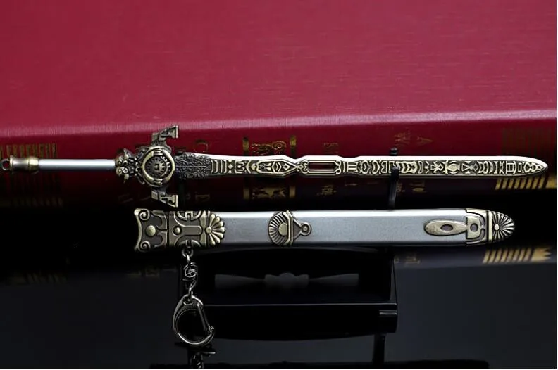 

Exquisite Alloy Weapon Models - Miniature Xiang mi run Jade Sword, Crafts, Decorations, Collections of Exquisite Model
