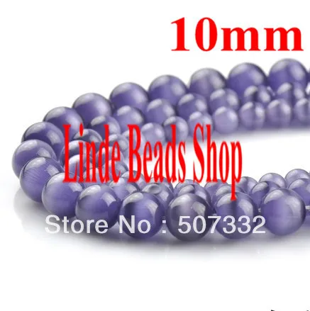 

Free shipping! Wholesale 80pcs 10mm round beautiful amerthyst Mexican cat eye beads Hot sell loose Beads N0019