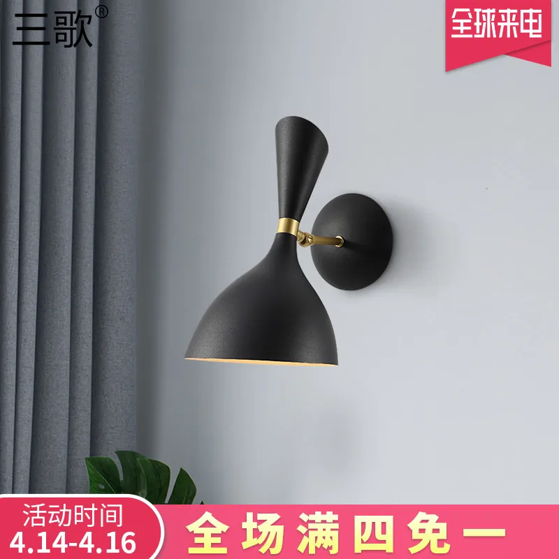 

Nordic Style Wall Lamp Modern Simple Living Room Bedroom Bedside Wall Lamp Individual Corridor Lantern