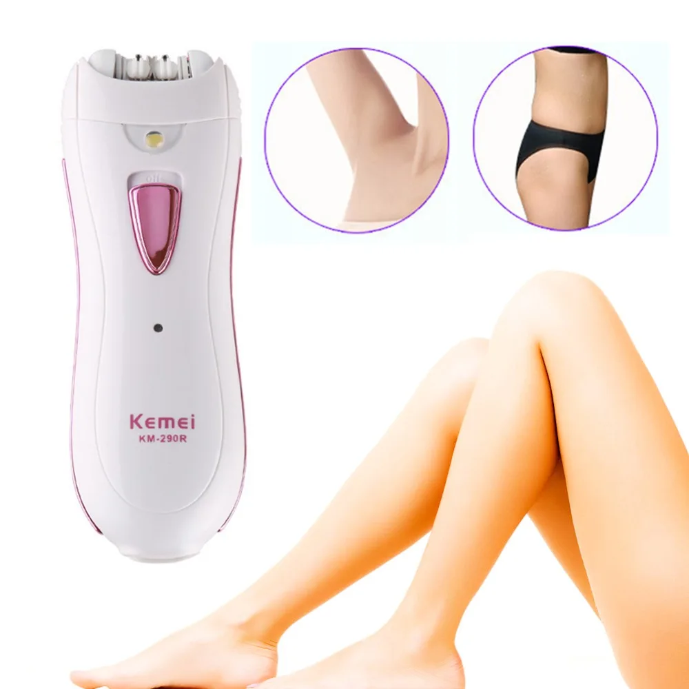 KEMEI KM 290R Леди бритвы Мини перезаряжаемые Эпиляторы электрический эпилятор essentials