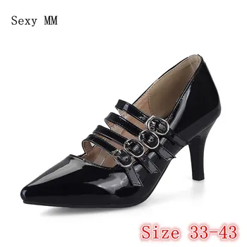 

High Heels Women Pumps High Heel Shoes Stiletto Woman Party Wedding Shoes Kitten Heels Plus Size 33 - 40 41 42 43