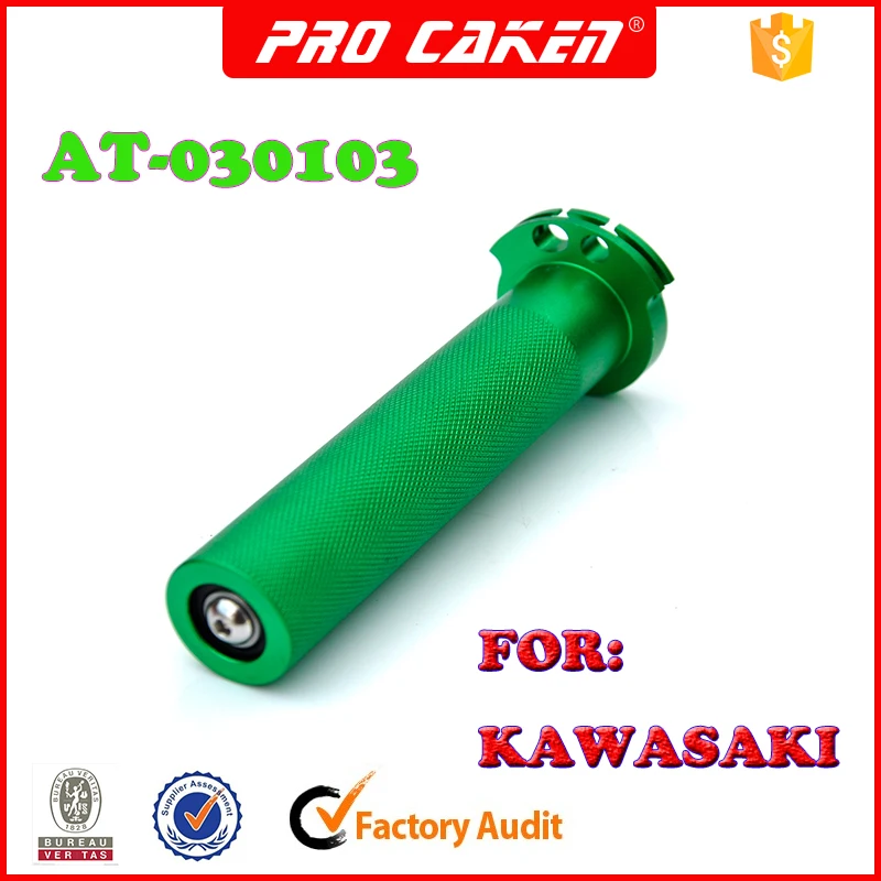 cnc aluminum Twister Throttle Tube grips for KX250F KX450F KLX450R dirtbike motorcycle