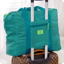 Korean Nylon Foldable Bag Travel Bag Finishing Portable Large Capacity Bag Relatively Large Thickness Storage Bag tuban large capacity storage bag for travel