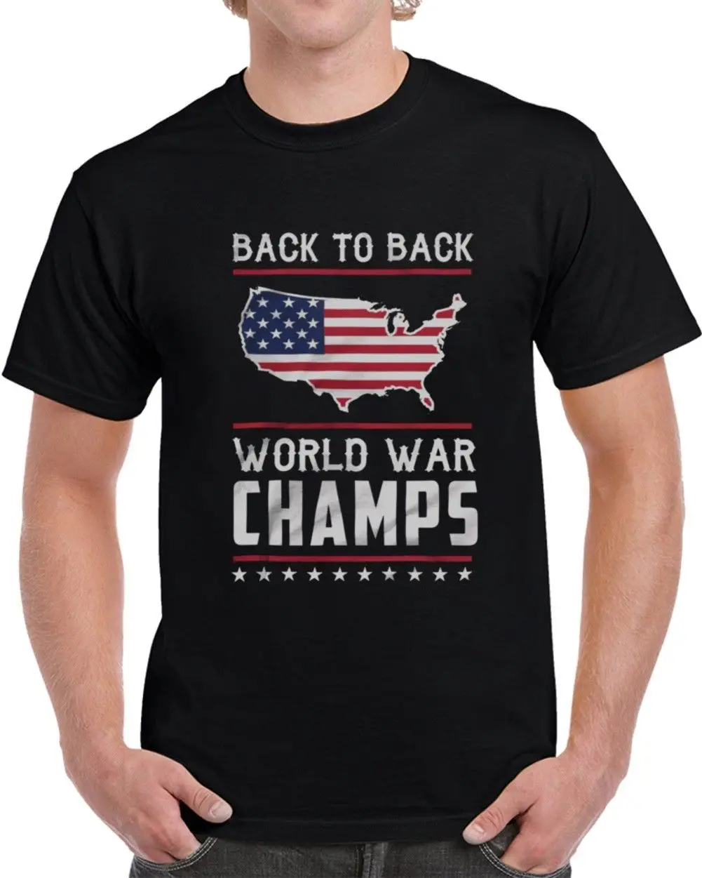 Back To Back World Champs T Shirt High Quality shirts Casual Printing Tee 100% Cotton