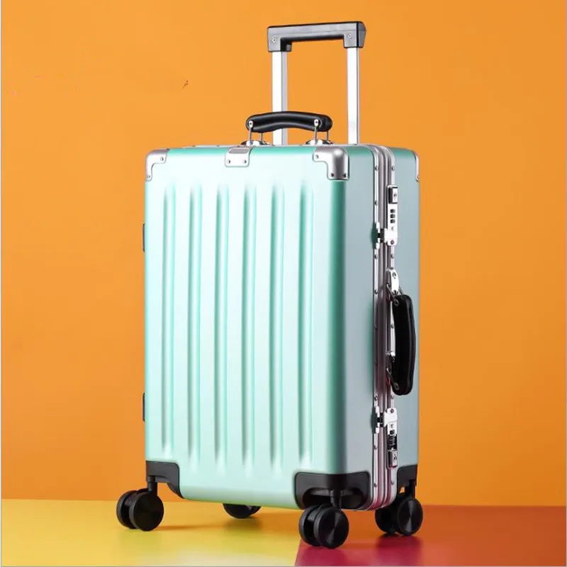 

DOODOO 20/24 inch Aluminum Rolling Luggaha Boarding Spiner Wheel Suiticase valise ABS Trolley mala de viagem koffer dxl1010