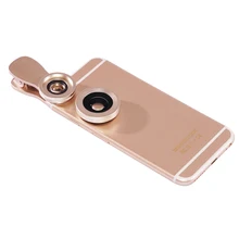 2 в 1 Clip-на оптическое Стекло объектив HD 0.4X-0.6X широкоугольный объектив с фокусным расстоянием 15X макро-объектив для iPhone 7, 7plus 6 S samsung S7 xiaomi huawei LG