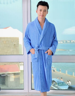 Женский мягкий махровый халат из 100% хлопка бесплатная доставка|cotton terry bathrobe|terry
