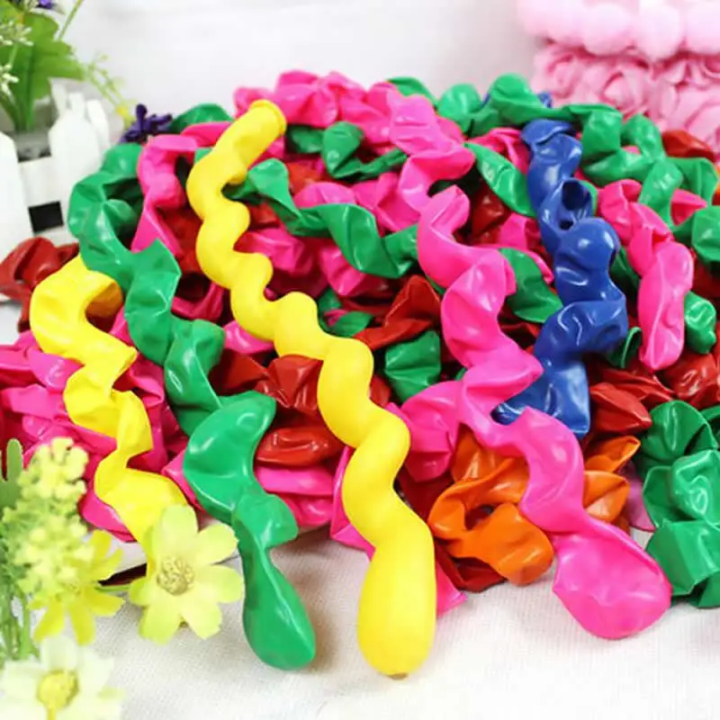 

CCINEE 50 PCS Long Balloon Thicken Screw Thread Latex Balloon Float Ball