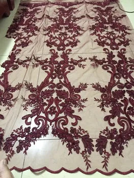 

JIANXI.C-101202 top quality french lace fabric african lace fabric with embroidery mesh tulle fabric