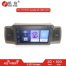 Автомагнитола для Toyota Corolla E120 Corolla EX BYD F3, автомобильный dvd-плеер, аксессуары для автомобиля, Авторадио, 4G, Интернет, 2G, 32G