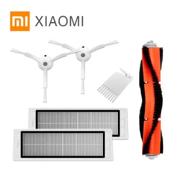 

Xiaomi Robot Vacuum Cleaner Spare Parts Kits [ Side Brushes x2pcs HEPA Filter x2pcs Roller brush x1pcs ]