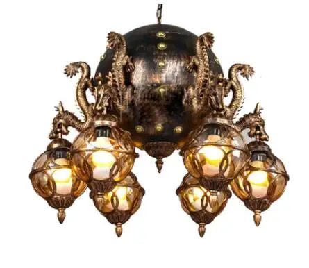 Klassieke kraan grote Hanglampen hotel lobby iron globe retro ... Klassieke kraan grote Hanglampen hotel lobby iron globe retro ...