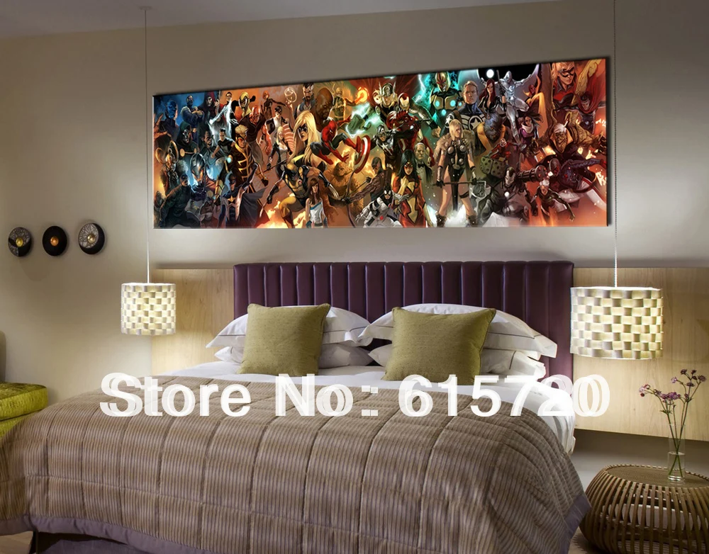 Wall Decor For Men comics spiderman superman iron man rassomaha x men picture art Wall Decor For Men comics spiderman superman iron man rassomaha x men picture art