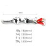 FISHINAPOT 1pcs Sliver 10g/14g/21g/28g Spinner Spoon Lures Rotating Metal Sequins Baits Fishing Lure Crankbait Carp Pesca Hooks ► Photo 3/6