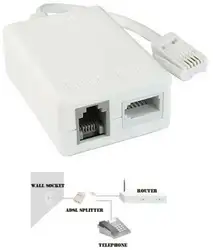 ADSL/ADSL2 + микрофильтр Интернет широкополосный Микрофильтр Splitter с кабелем привести