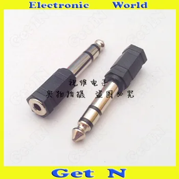 

10pcs Adapter Connector Converting 6.35/6.5 Stereo Male to 3.5 Female 3-Pole/Pin 6.35/6.5 to 3.5 Adapter