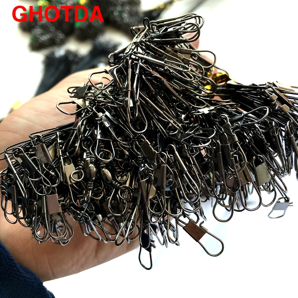 

20pcs/pack 15-30cm 4-17kg Silver Steel Wire Fishing Line with Swivel Snap Trace